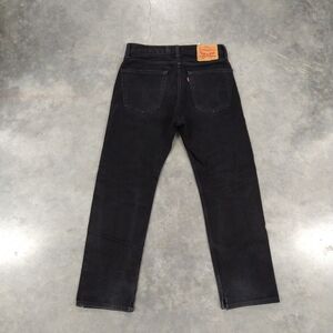 Levi's 505 Black Denim Jeans 31X30 Measurements